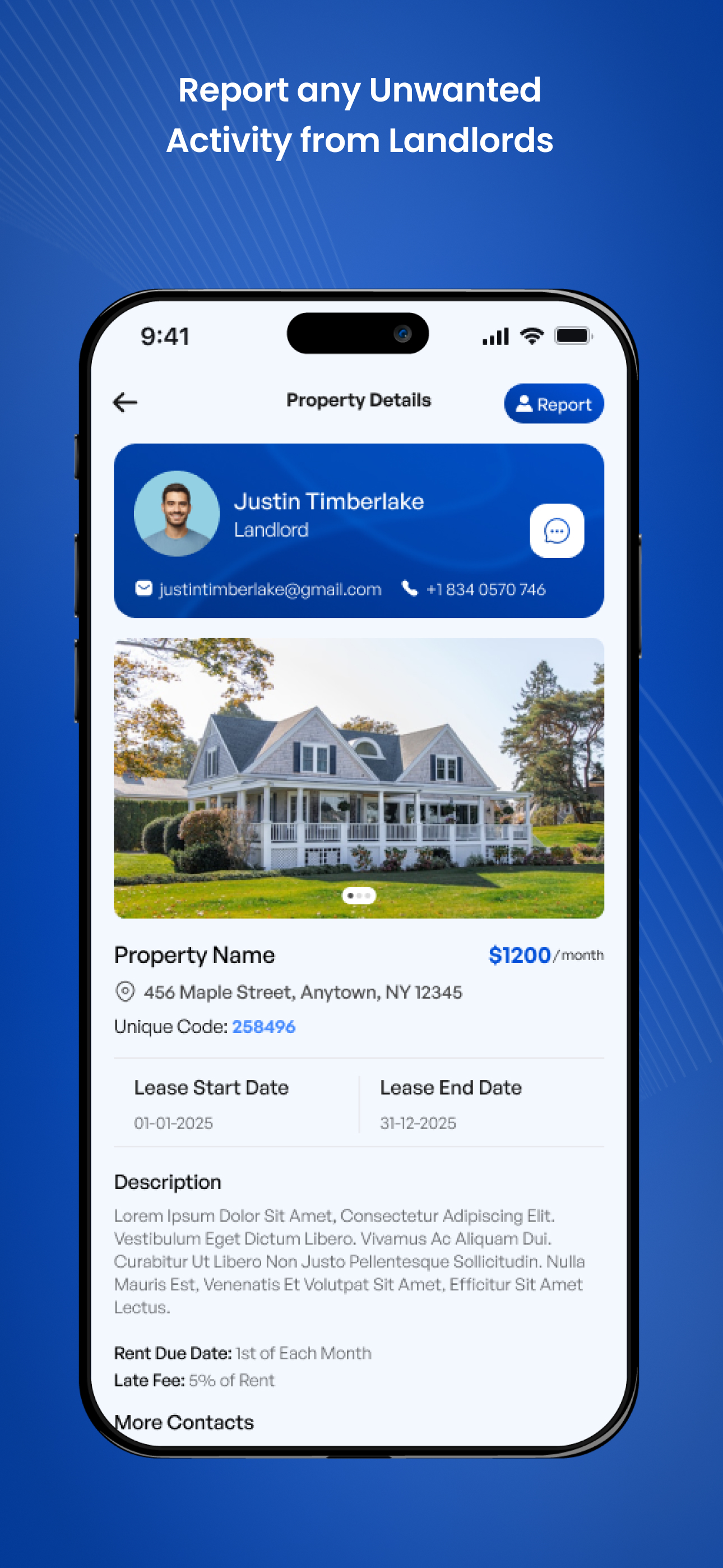 Tenant screen 1